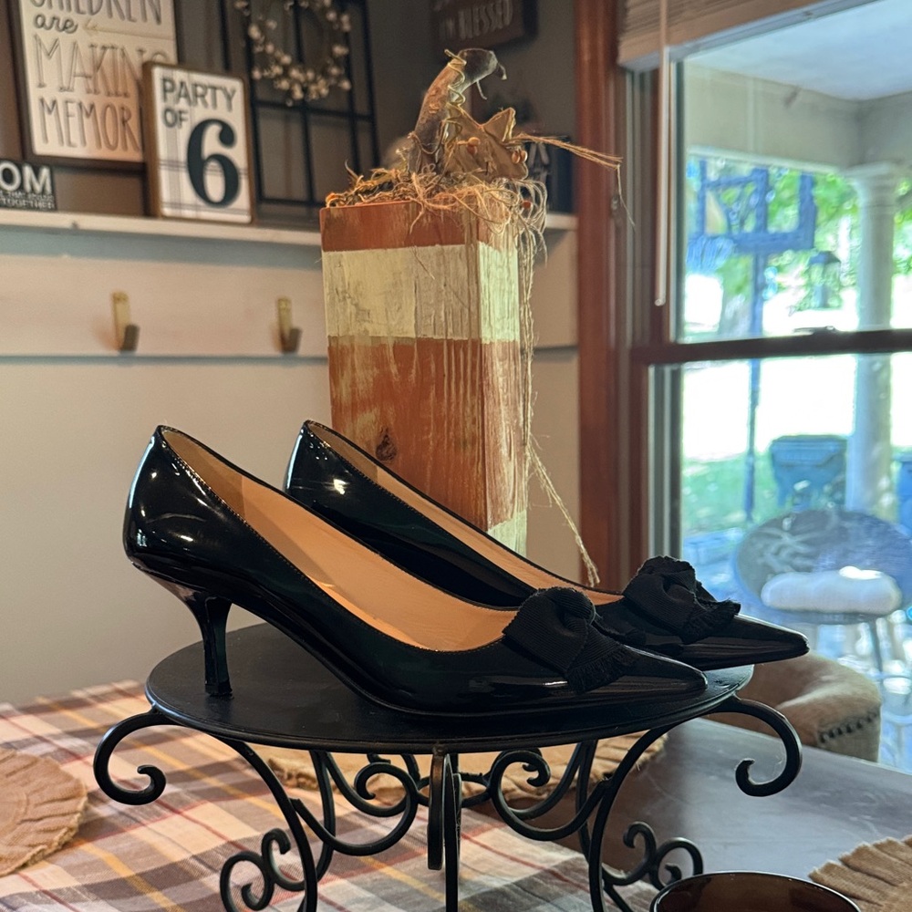 Prada Black Patent Leather Heels